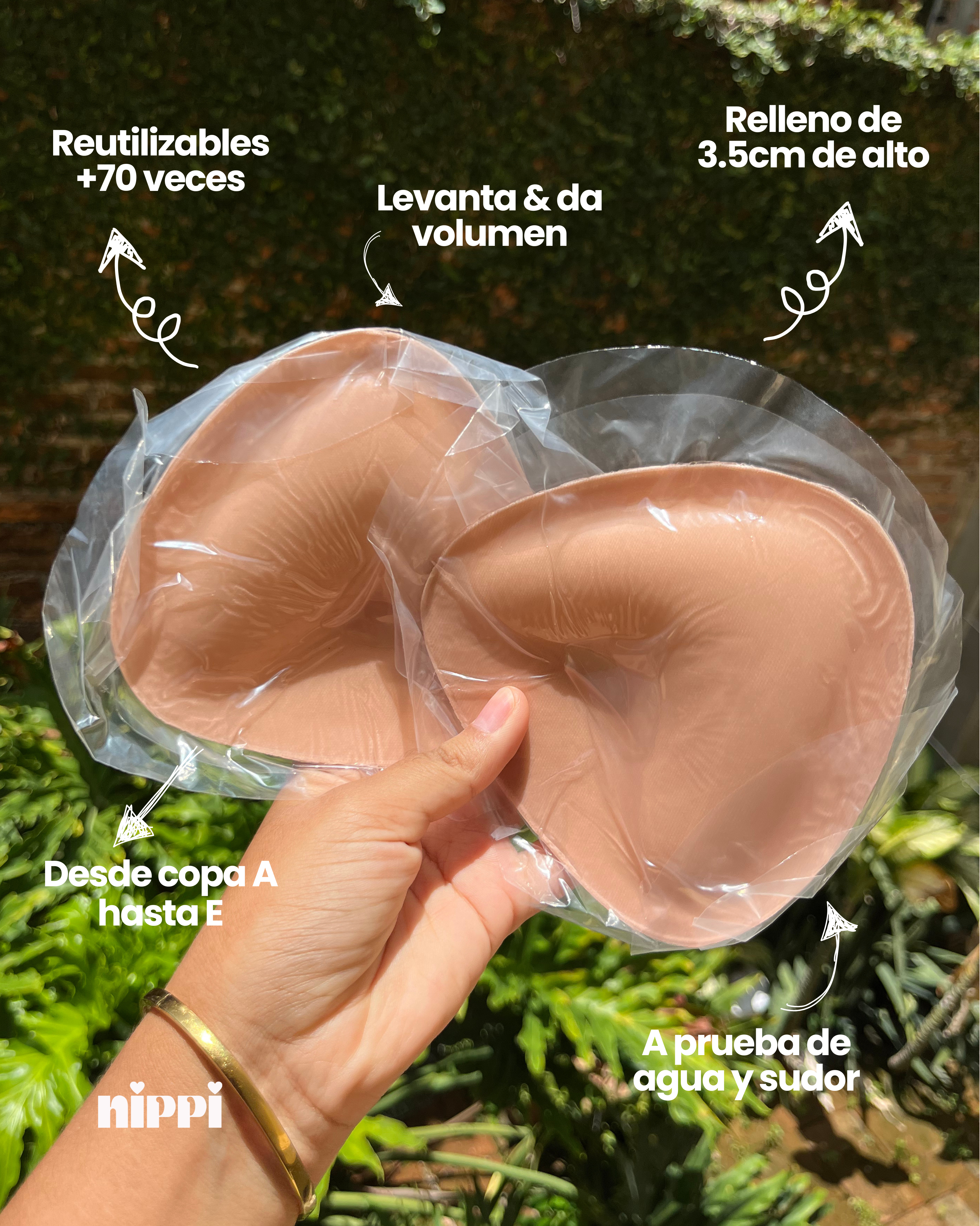 Full Up Pads | Copas Adhesivas Push Up Nippi México